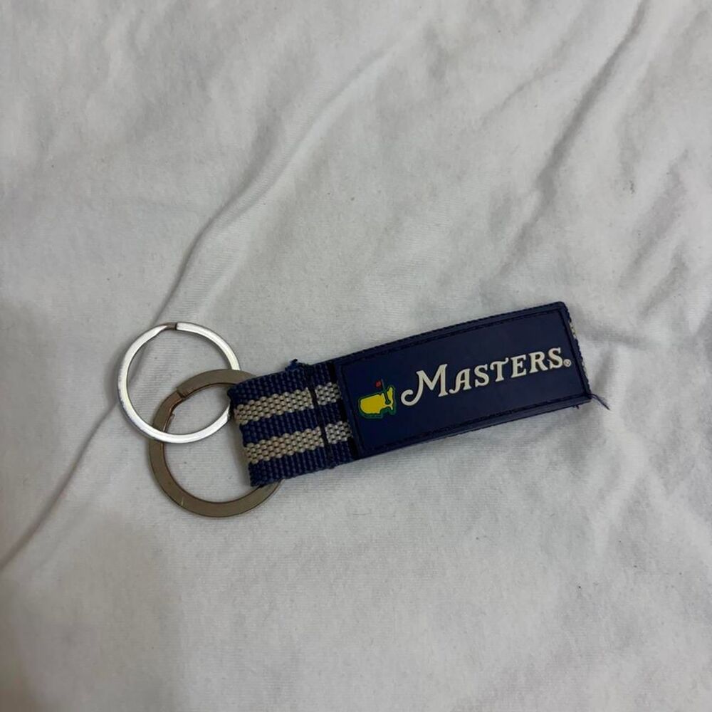 MASTERS Golf Tournament Keychain Augusta National Green Yellow Souvenir Key Ring